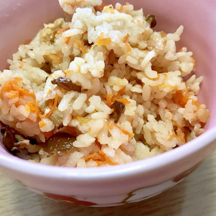 なめこの炊き込みご飯